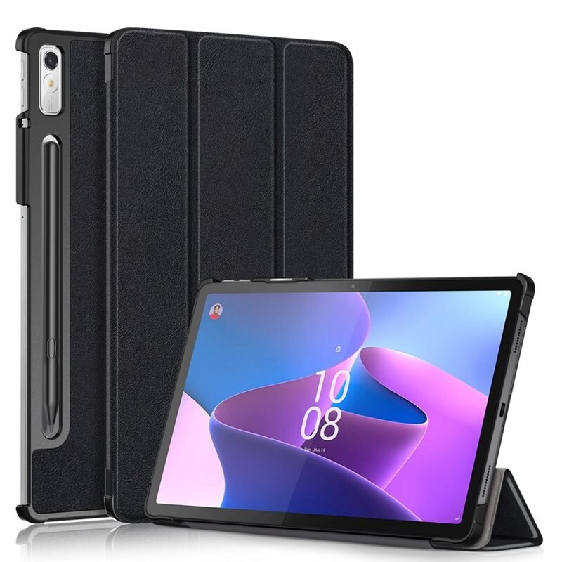 Lenovo Tab P11 Pro (2nd Gen) Kotelo Tri-fold Kynäpidikkeellä Musta