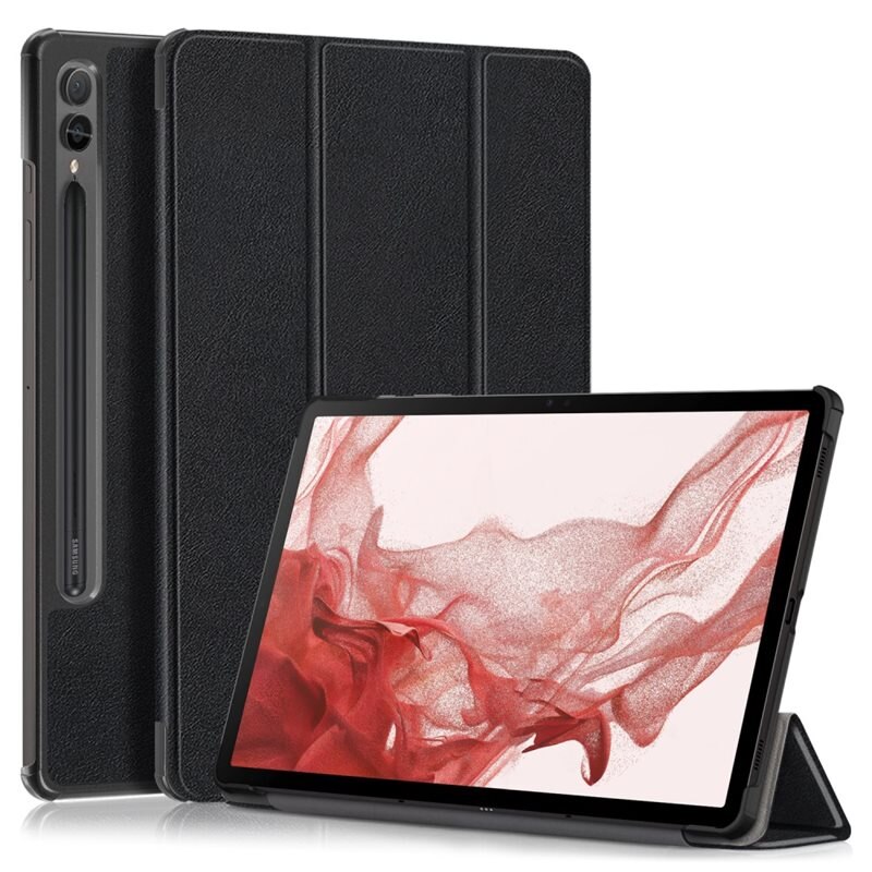 Kotelo Tri-fold Samsung Galaxy Tab S9 Musta