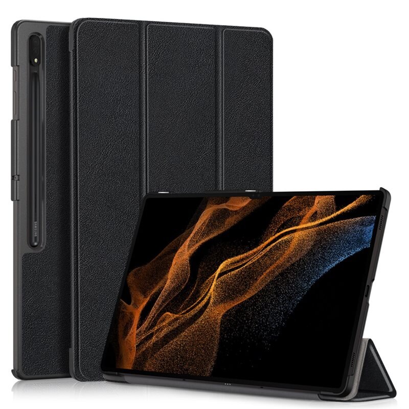 Kotelo Tri-fold Samsung Galaxy Tab S10 Ultra Musta