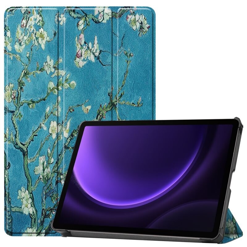 Kotelo Tri-fold Samsung Galaxy Tab S10 FE - kirsikankukkia