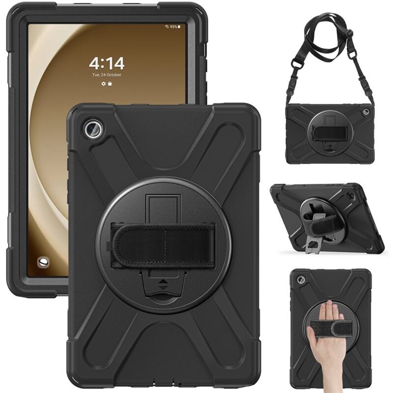 Iskunkestävä Hybridikuori Samsung Galaxy Tab A9 Plus musta