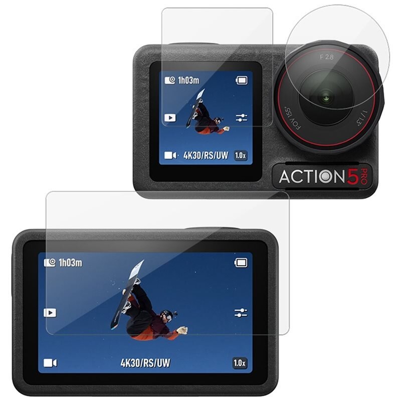 Imak Koko Näytön Panssarilasi DJI Osmo Action 5 Pro Black
