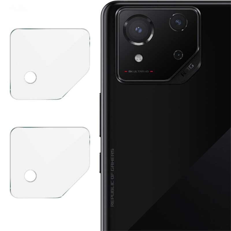 Imak 2-pack Panssarilasi Kameran Linssinsuoja Asus ROG Phone 8 kirkas