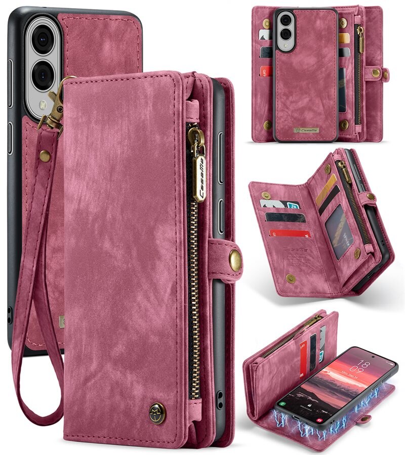 CaseMe Multi-slot Suojakotelo Samsung Galaxy S25 Edge Punainen