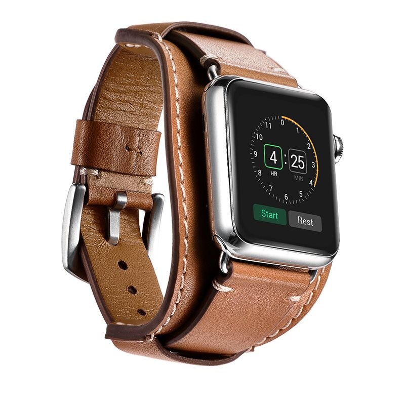 Brett Nahkaranneke Apple Watch Ultra 49mm ruskea