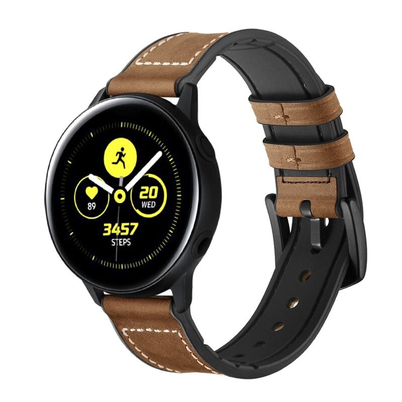 Premium Nahkaranneke Samsung Galaxy Watch 5 44mm Ruskea