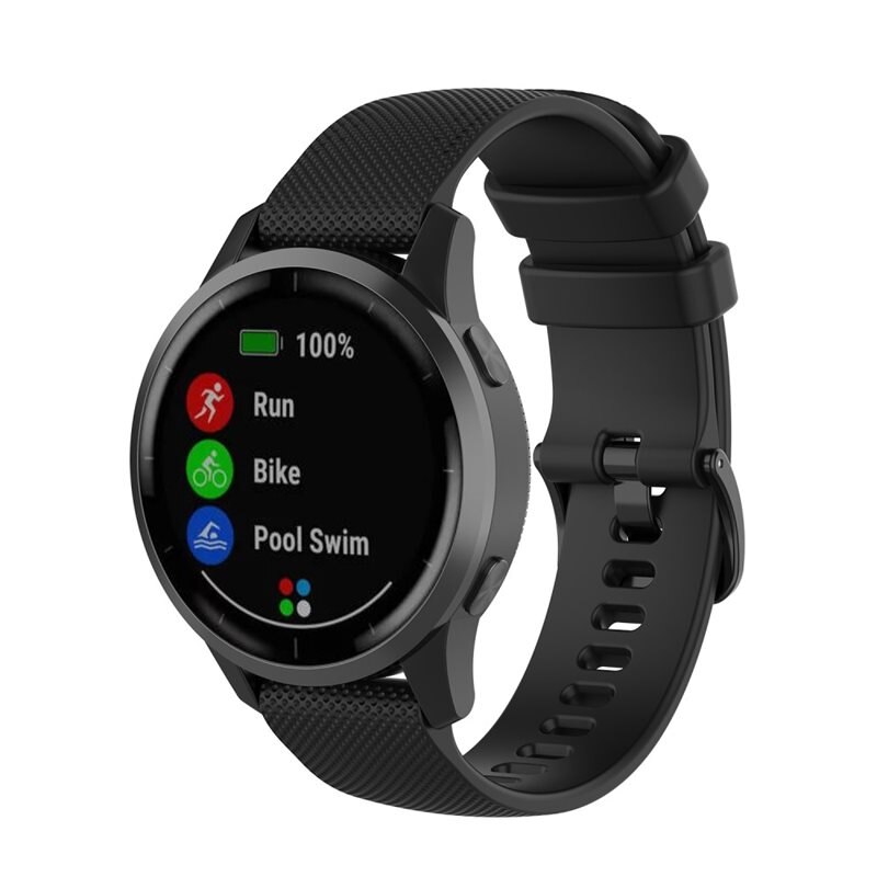 Silikoniranneke Garmin Forerunner 255 Musta