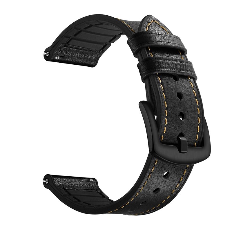 Premium Nahkaranneke Garmin Venu 2 Musta