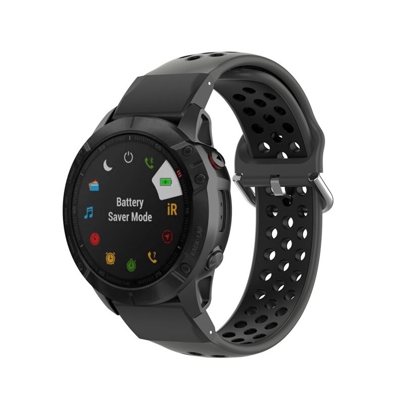 Silikoniranneke Urheilu Garmin Fenix 8 51mm musta