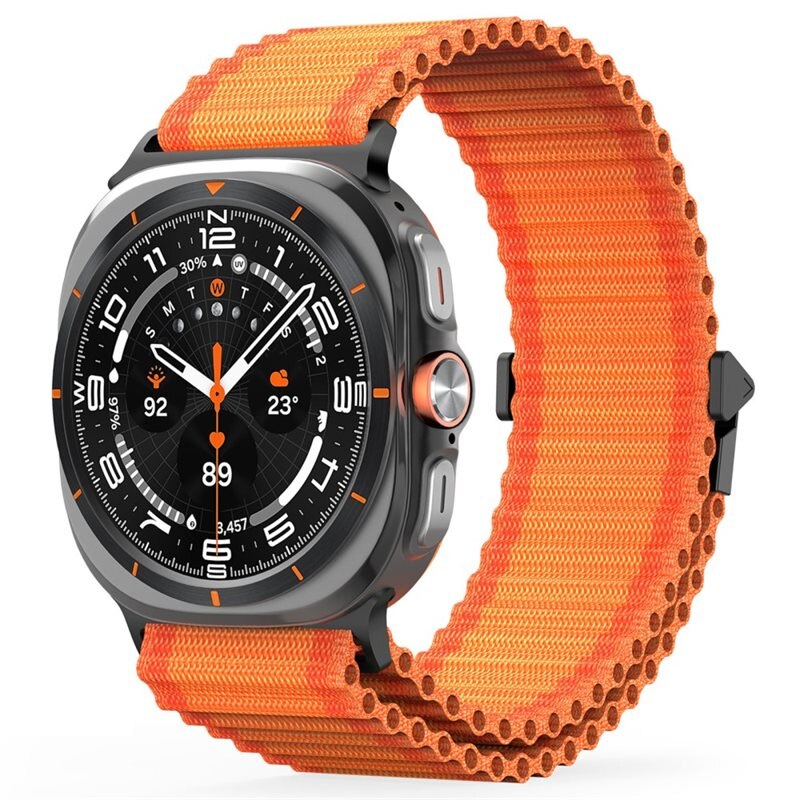 Dux Ducis Active Nylon Ranneke Samsung Galaxy Watch Ultra 47mm Oranssi