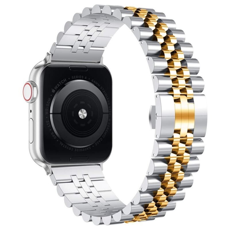 Stainless Steel Bracelet Apple Watch Series 7 41mm Hopea/kulta