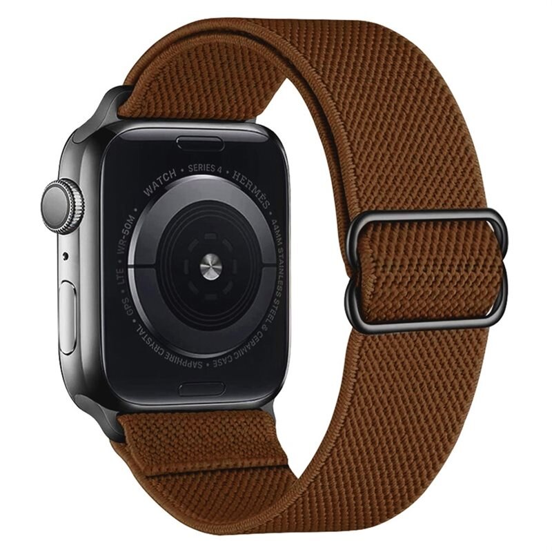 Nailonranneke Apple Watch Series 10 42mm Ttummanruskea