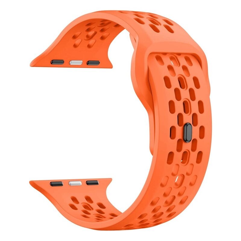 Silikoniranneke Urheilu Apple Watch Series 10 46mm Oranssi