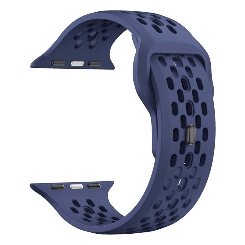 Silikoniranneke Urheilu Apple Watch Series 1-3 42mm Vaaleansininen