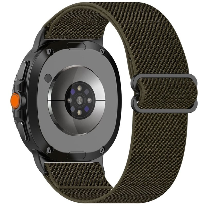 Nailonranneke Samsung Galaxy Watch 8 Classic Tummanvihreä