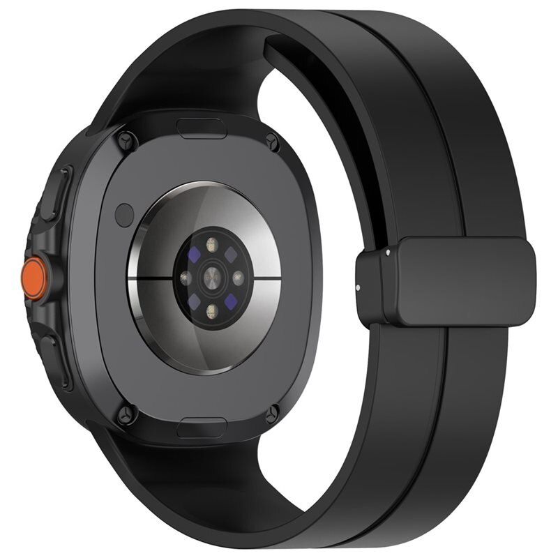 Silikoniranneke Samsung Galaxy Watch 8 Classic Musta