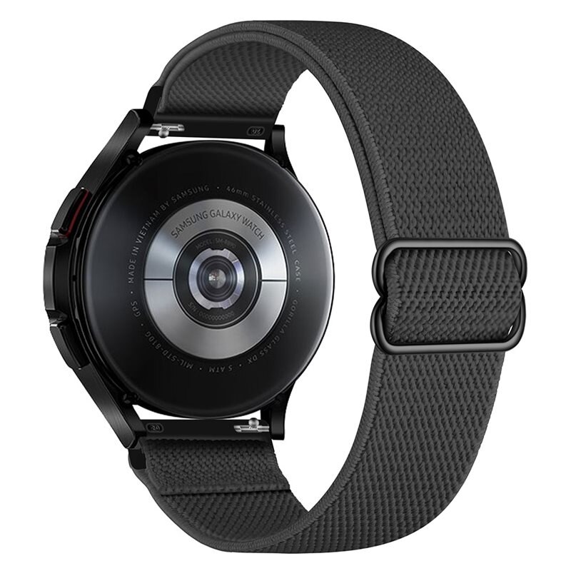 Nailonranneke Samsung Galaxy Watch 7 44mm Tummanharmaa
