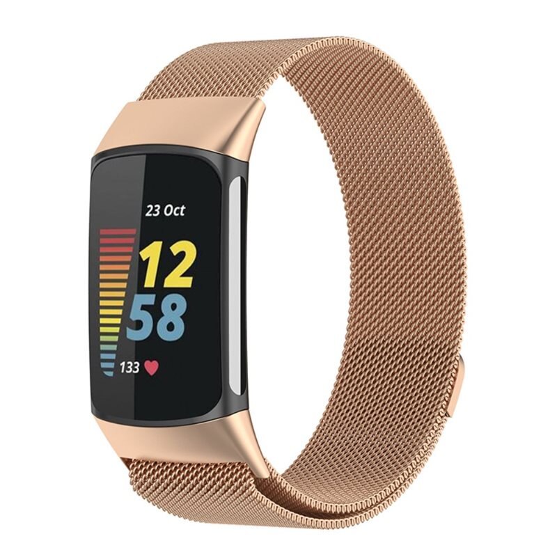 Ranneke Milanese Fitbit Charge 5 Ruusukulta