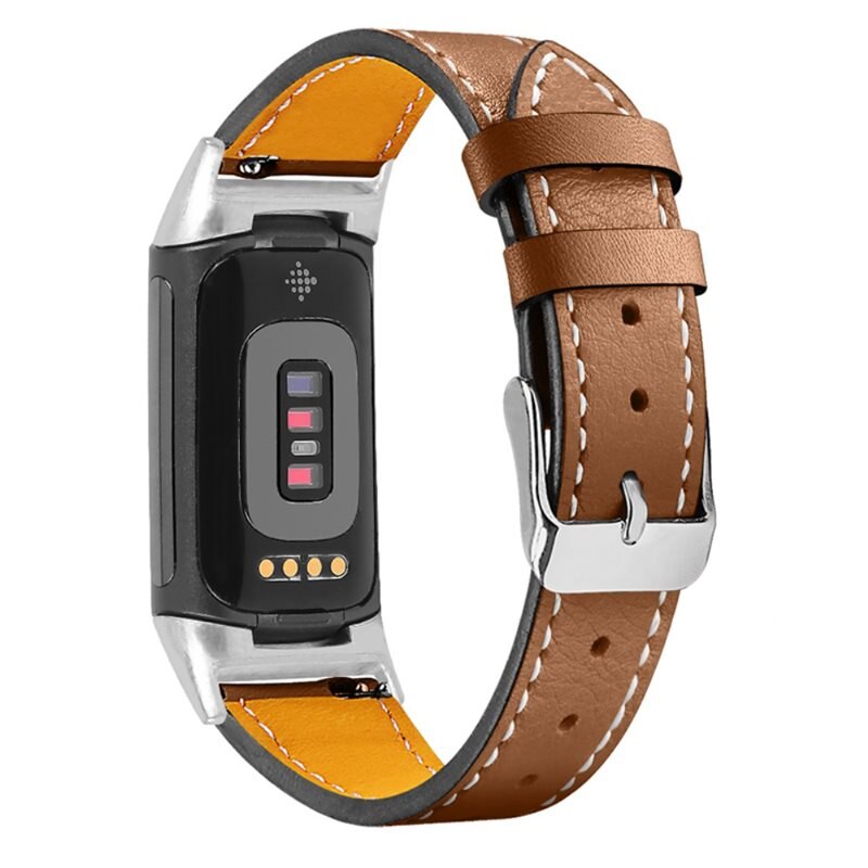 Nahkaranneke Fitbit Charge 5 Ruskea