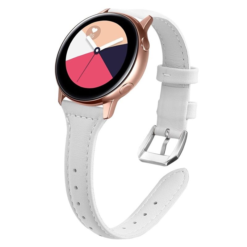Slim Nahkaranneke Samsung Galaxy Watch 5 44mm Valkoinen