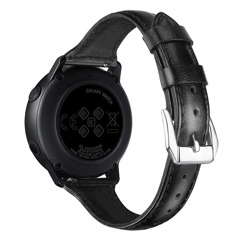 Slim Nahkaranneke Polar Ignite 2 musta