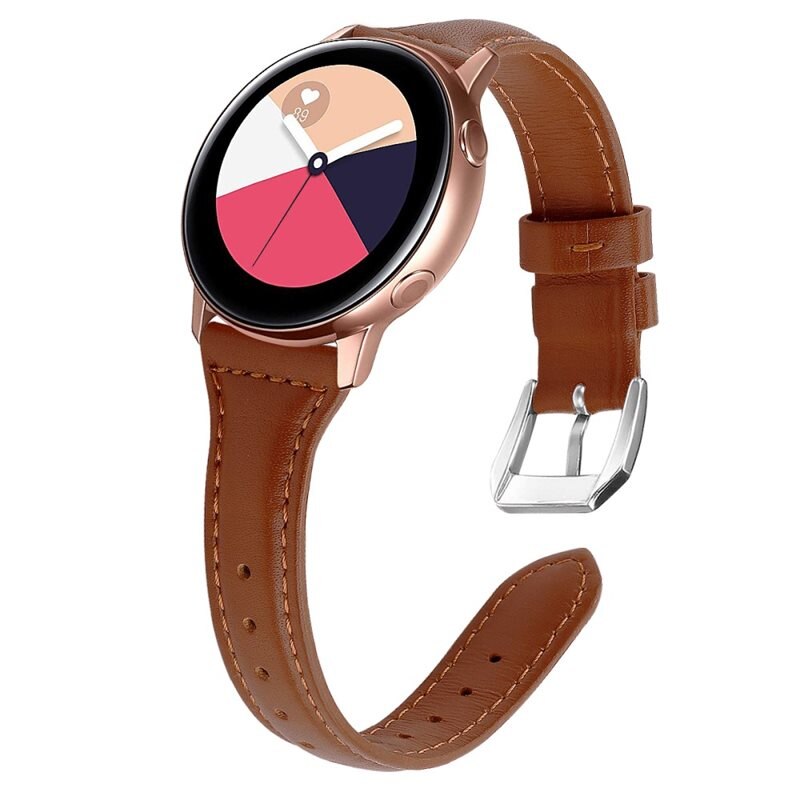 Slim Nahkaranneke Samsung Galaxy Watch 5 Pro 45mm Ruskea