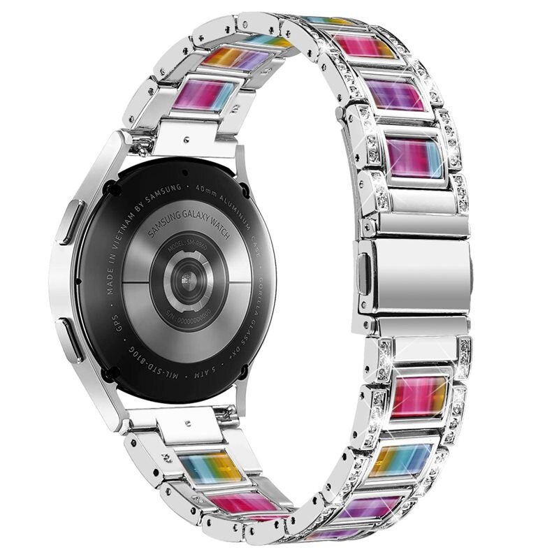 Diamond Bracelet Garmin Forerunner 55 Silver Rainbow - Ranneke