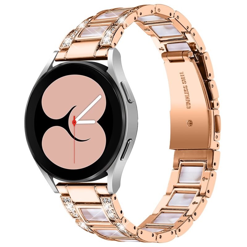 Diamond Bracelet Samsung Galaxy Watch 5 40mm Rosegold Pearl - Ranneke