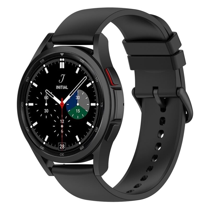 Silikoniranneke Samsung Galaxy Watch 4 40mm Musta