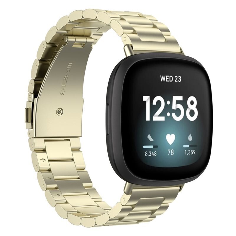 Metalliranneke Fitbit Sense/Versa 3 Kulta