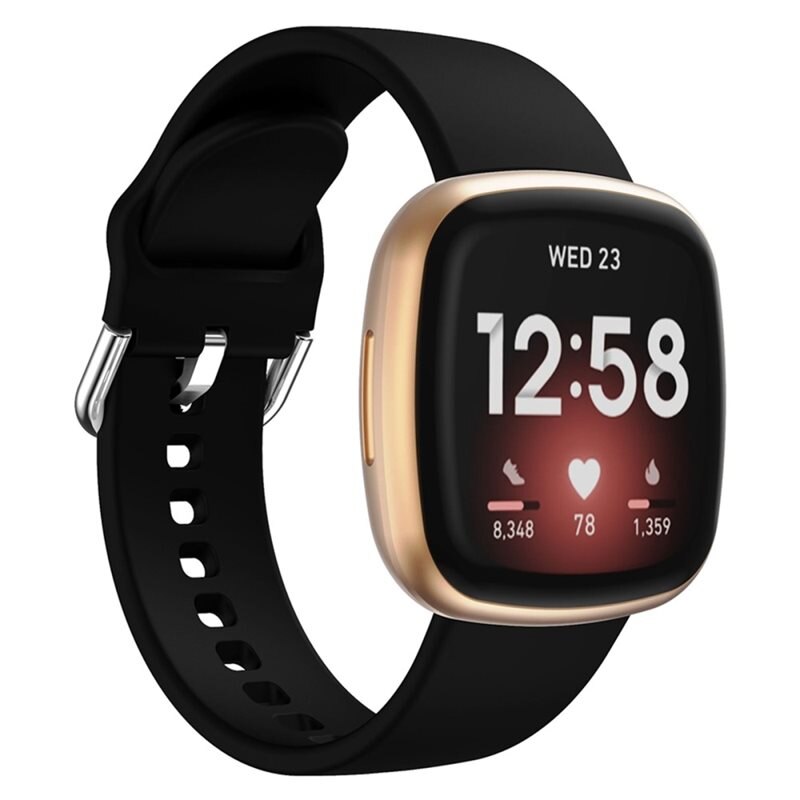 Silikoniranneke Fitbit Versa 3 Musta