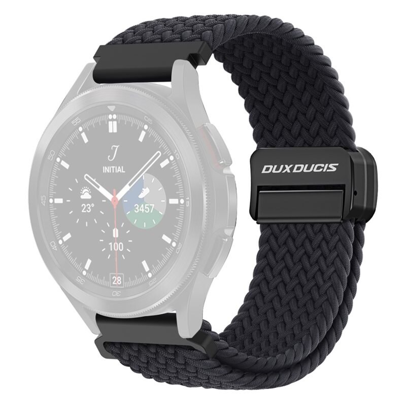 Dux Ducis Nylon Woven Ranneke Amazfit Bip 5 musta
