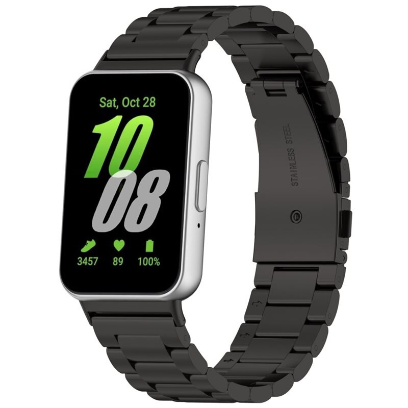 Metalliranneke Samsung Galaxy Fit 3 Musta