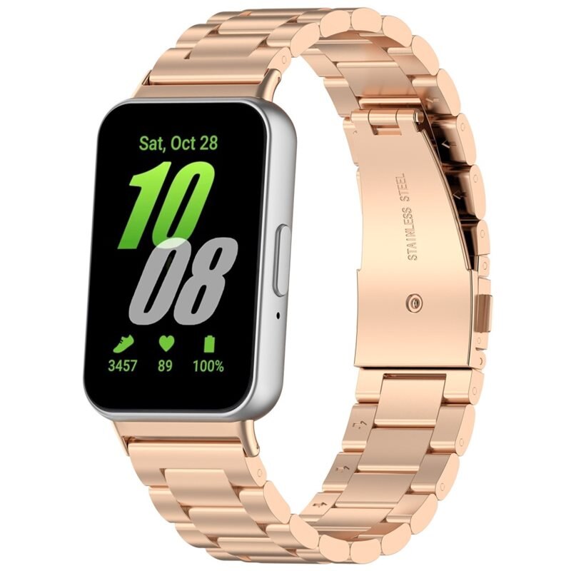Metalliranneke Samsung Galaxy Fit 3 Ruusukulta