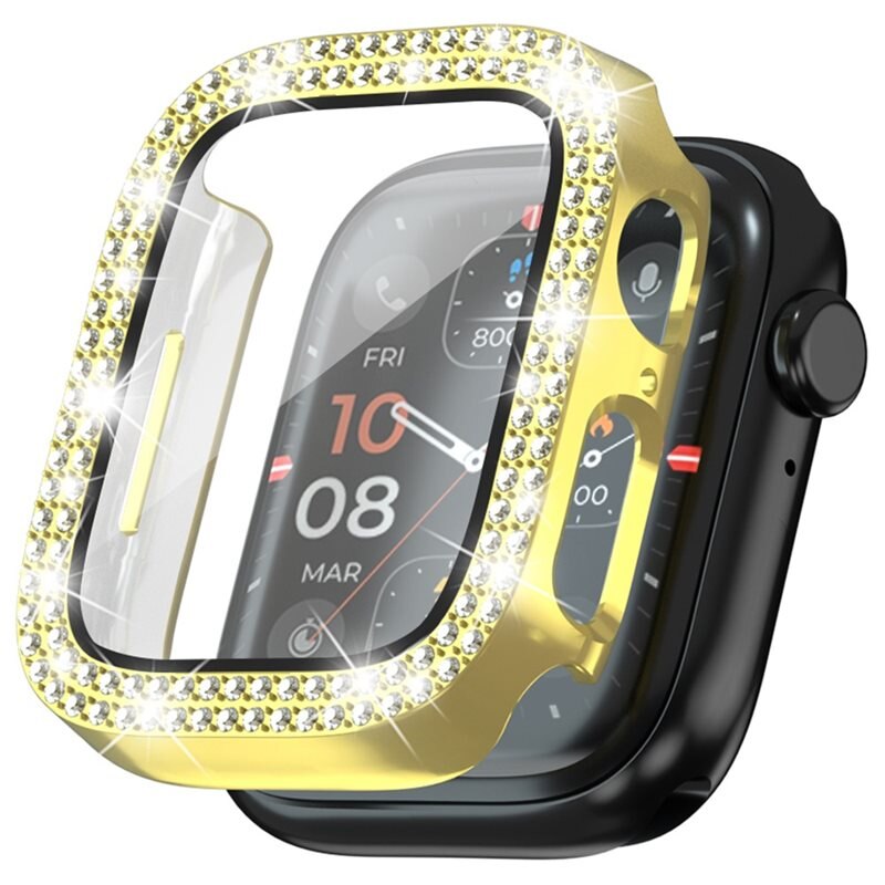 Full Cover Case Rhinestone Apple Watch SE 44mm Kulta
