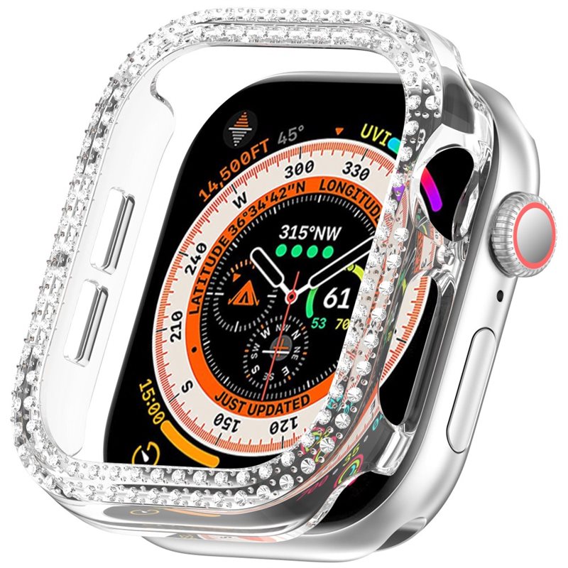 Apple Watch Series 11 42mm Rhinestone Kuoret läpinäkyvä