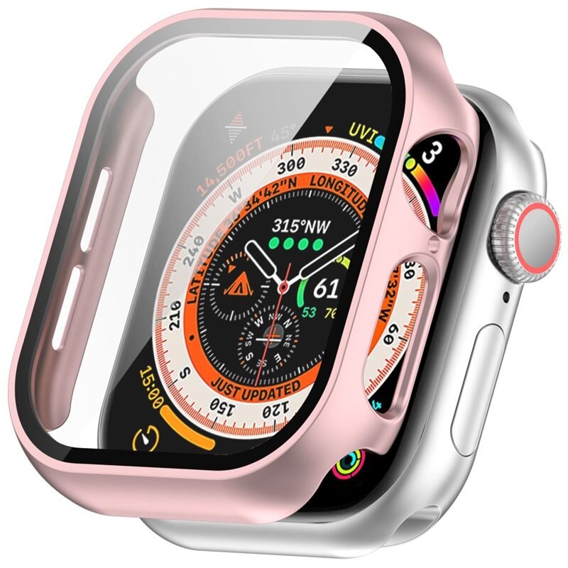 Full Cover Case Apple Watch Series 10 46mm Vaaleanpunainen