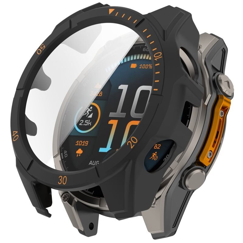 Full Cover Case Garmin Fenix 8 Solar 47mm Musta