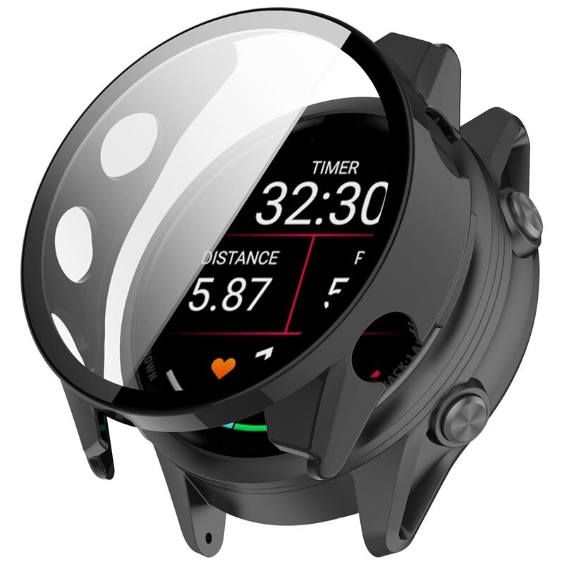 Full Cover Case Garmin Forerunner 970 Musta