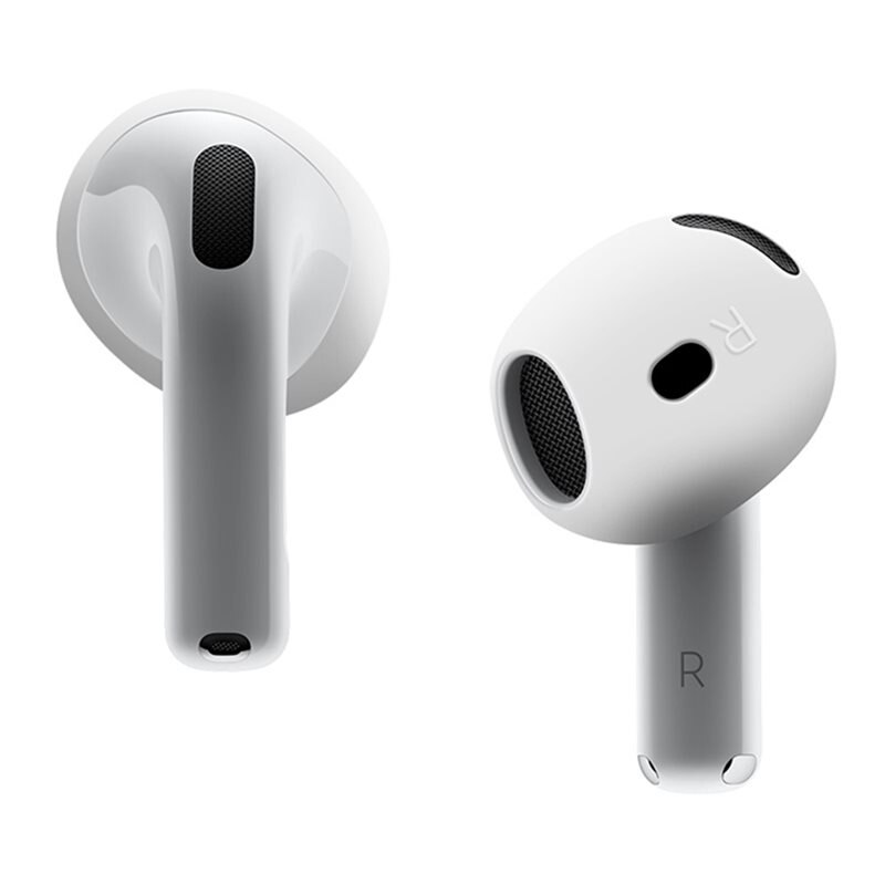 Earpads Silikoni Apple AirPods 4 kuultava valkoinen