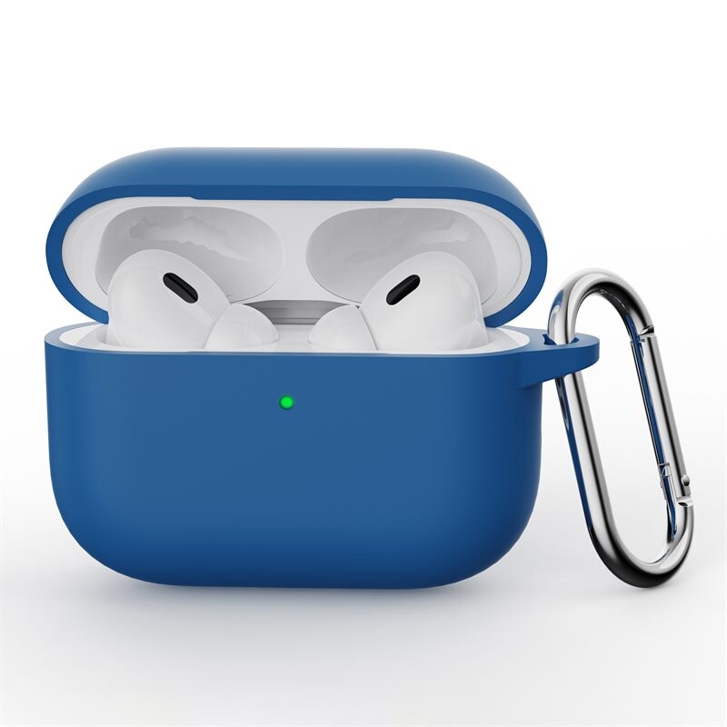 Apple AirPods Pro 3 Silikonikuori karbiinhaalla Vaaleansininen