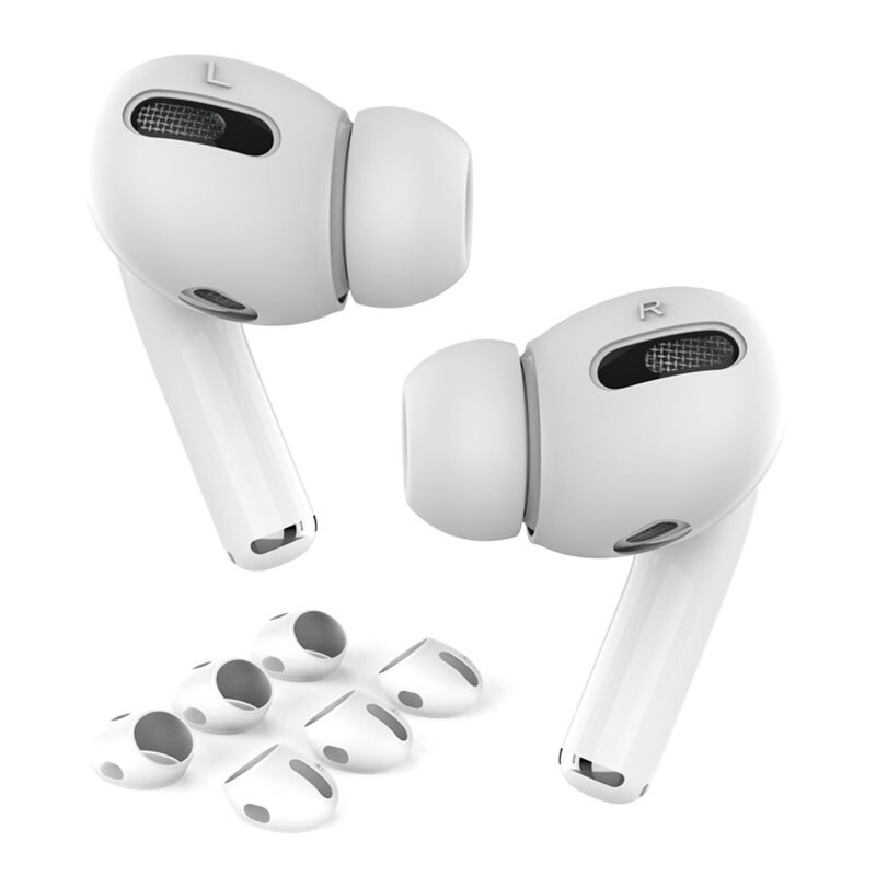 Ahastyle Earpads Silikoni (3-pack) Apple AirPods Pro valkoinen