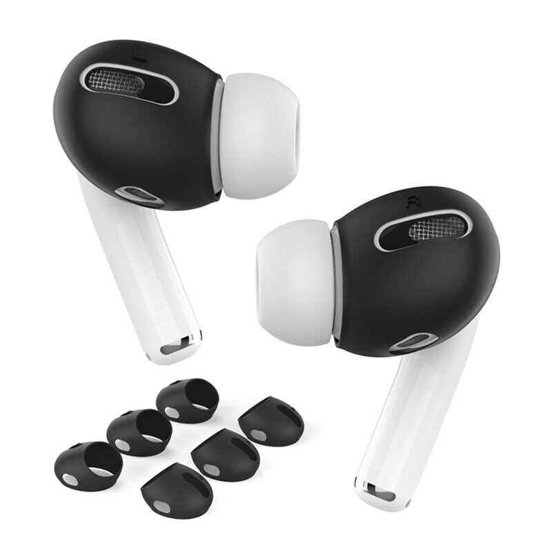 Ahastyle Earpads Silikoni (3-pack) Apple AirPods Pro musta
