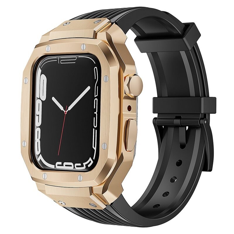 Apple Watch 44mm Adventure Metallikuori + Ranneke musta/roséguld