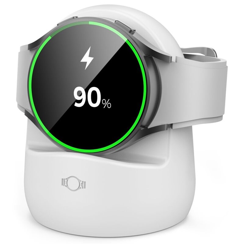 Ahastyle Samsung Galaxy Watch 3/4 Latausteline valkoinen