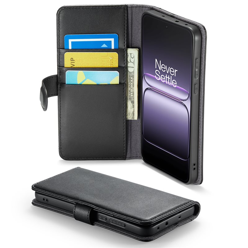 Mobique Aito Nahkakotelo OnePlus Nord 5 Musta