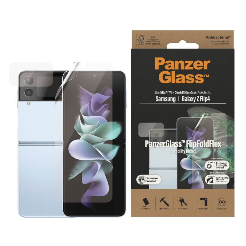 PanzerGlass Samsung Galaxy Flip 4 Screen Protector (Inner & outer)