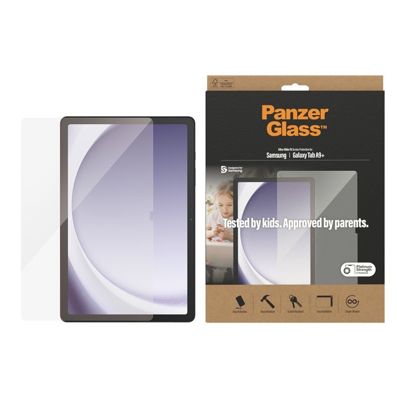 PanzerGlass Samsung Galaxy Tab A9 Plus Screen Protector Ultra Wide Fit