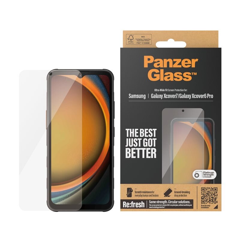 PanzerGlass Samsung Galaxy Xcover 6 Pro Screen Protector Ultra Wide Fit