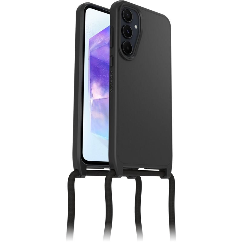 Otterbox React Necklace Kuori Samsung Galaxy A55 musta